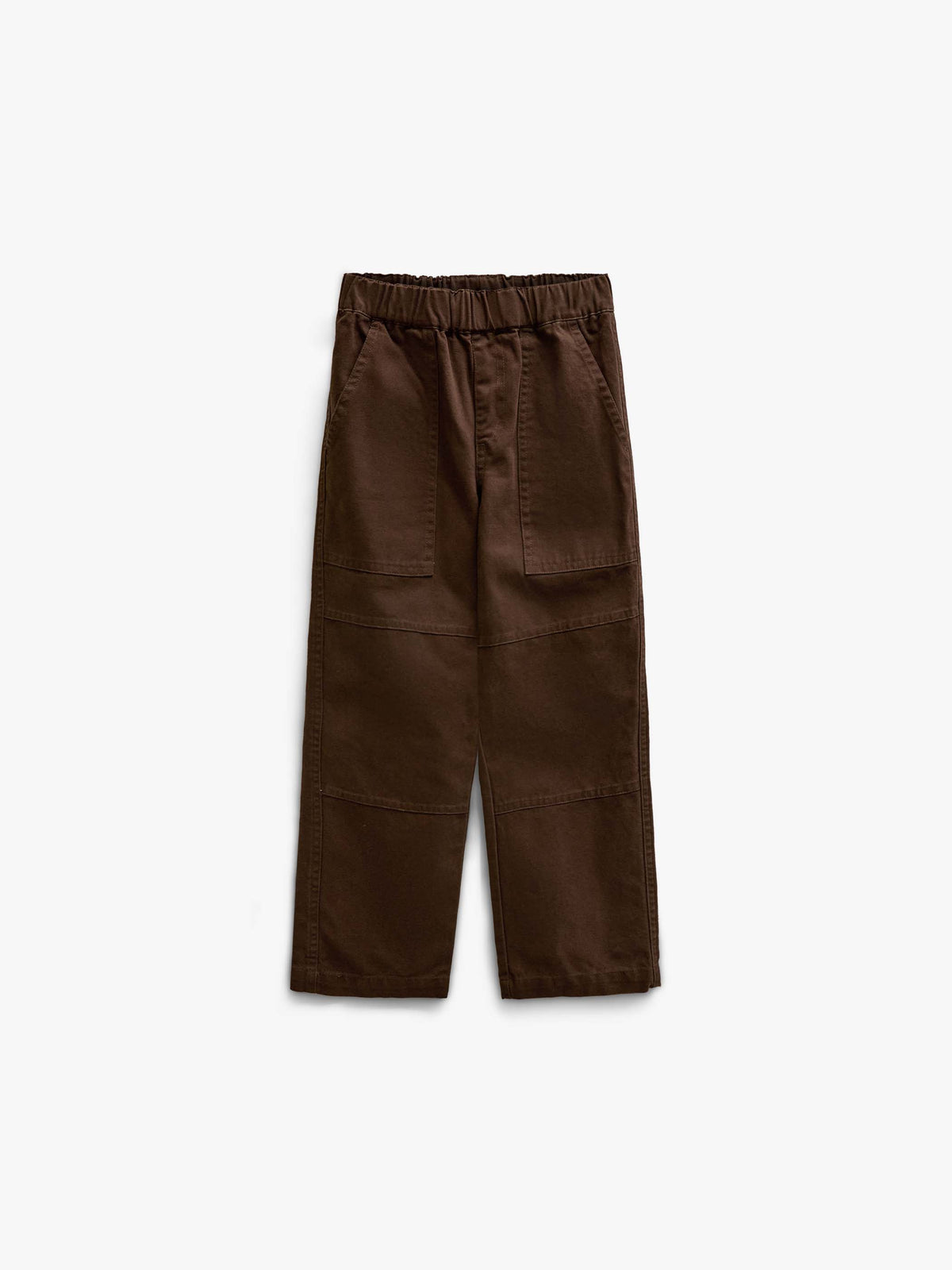 Canvas Patch Pocket Trousers - Kids - Dark Brown | 101531 Greyson