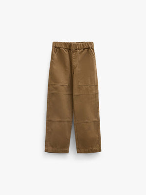 Canvas Patch Pocket Trousers - Kids - Light Brown | 101533 Greyson
