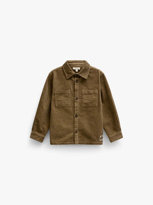 Corduroy Patch Pocket Overshirt - Kids - Khaki | 101539 Reed