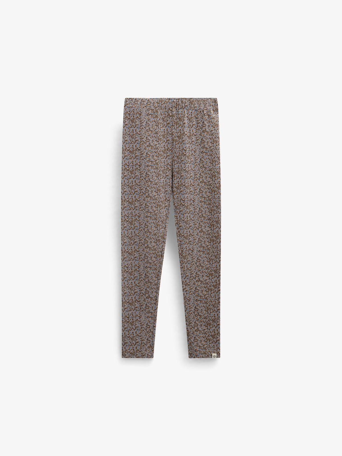 Printed Jersey Leggings - Kids - Blue/Brown | 101549 Heidi