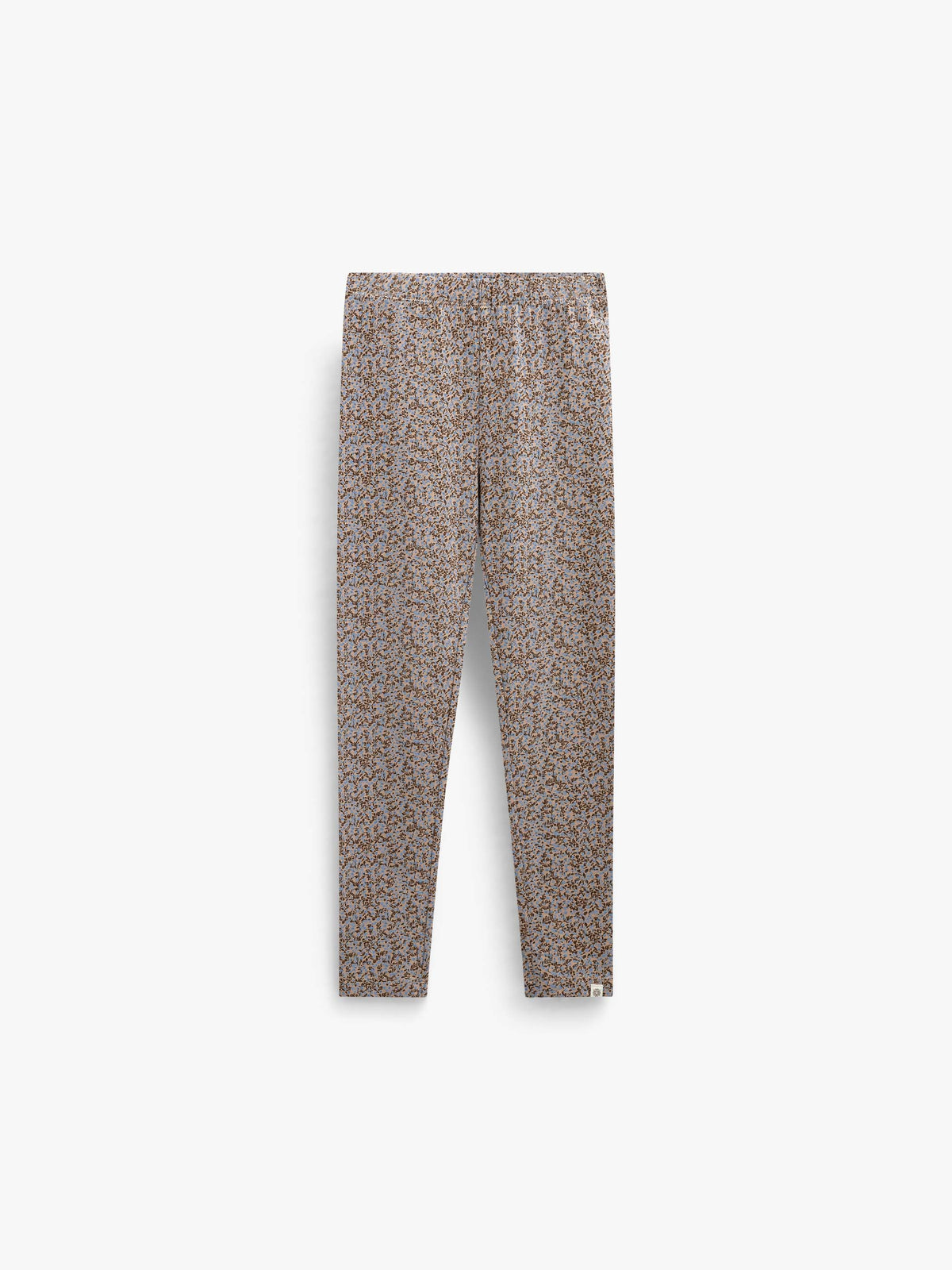 Printed Jersey Leggings - Tween - Blue/Brown | 101550 Heidi