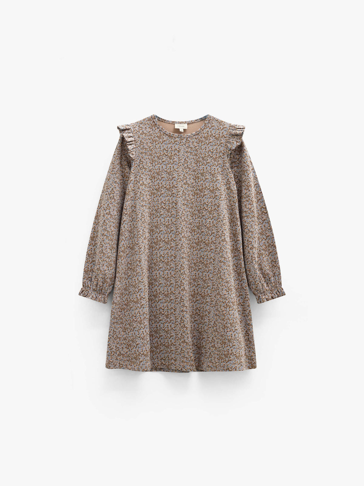 Printed Jersey Dress - Kids - Blue/Brown | 101553 Heidi
