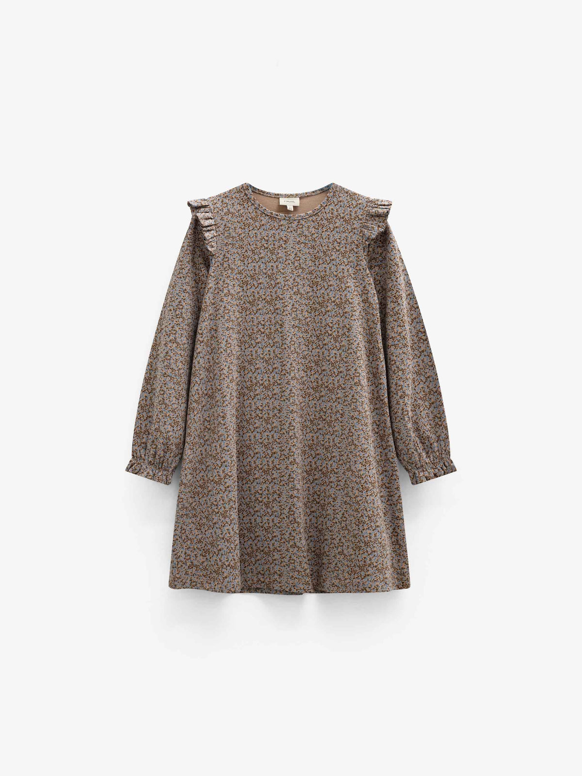 Printed Jersey Dress - Kids - Blue/Brown | 101553 Heidi