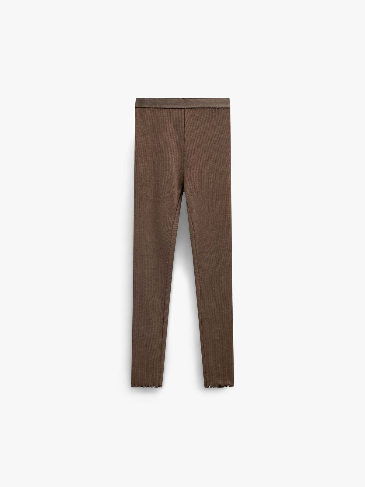 Ribbed Modal-Blend Leggings - Tween - Brown | 101566 Lottie