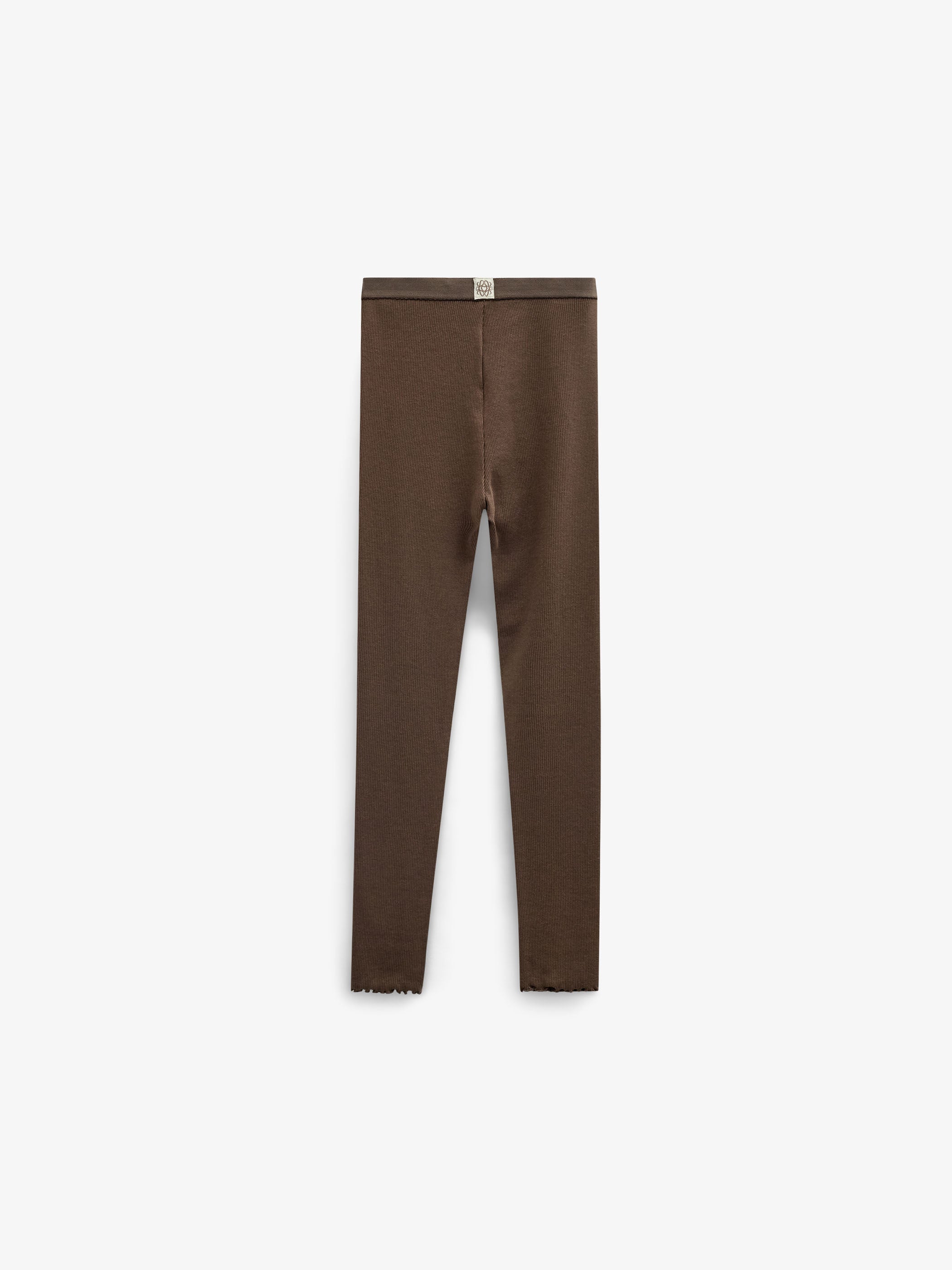 Ribbed Modal-Blend Leggings - Kids - Brown | 101565 Lottie