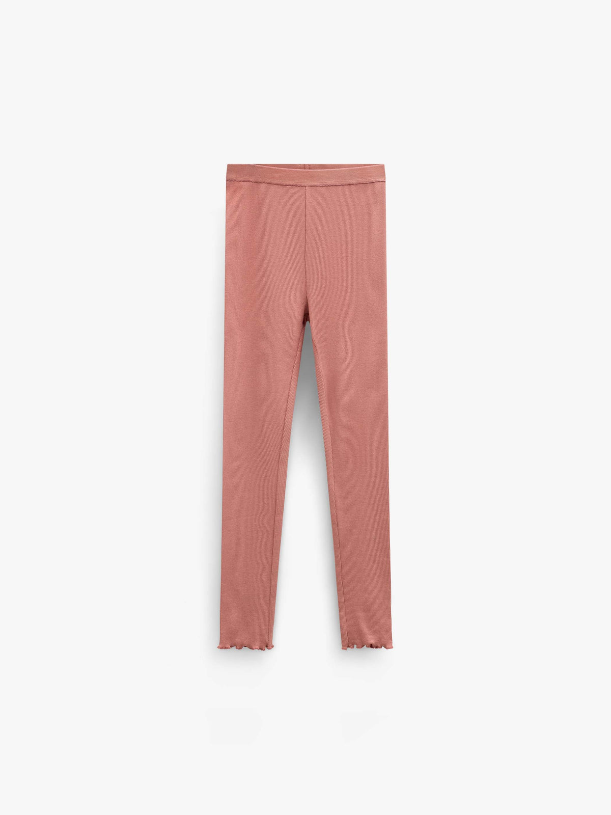 Ribbed Modal-Blend Leggings - Tween - Dusty Rose | 101568 Lottie