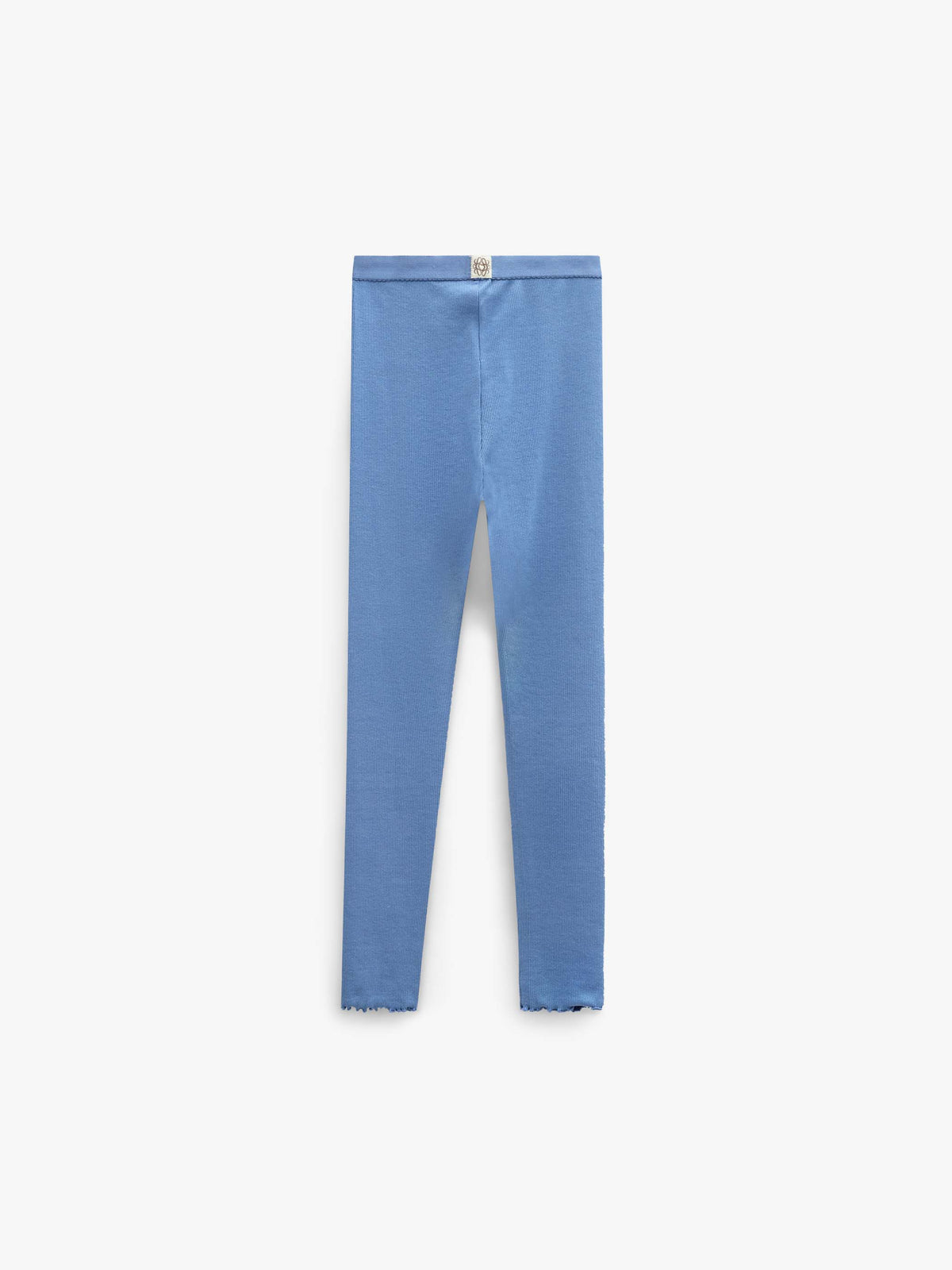Ribbed Modal-Blend Leggings - Tween - Dusty Blue | 101572 Lottie