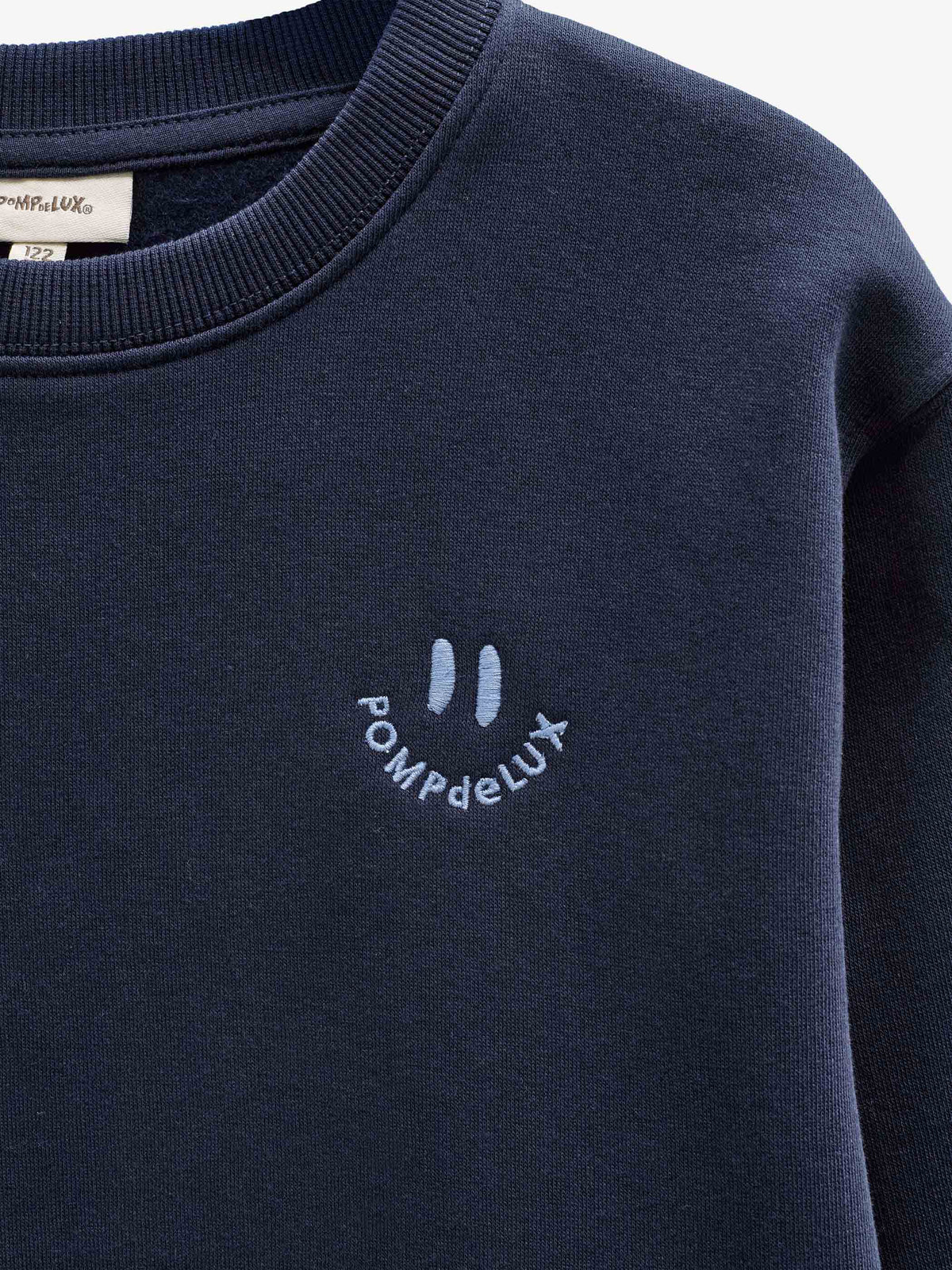 Smiley Crew Neck Sweatshirt - Tween - Navy | 101574 Andrew