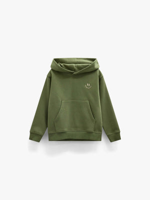 Smiley Hoodie - Tween - Moss Green | 101582 Andrew