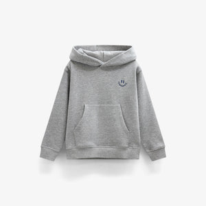 Smiley Hoodie - Tween - Grey Melange | 101584 Andrew