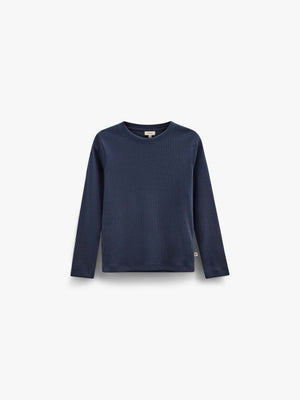 Ribbed Long-Sleeve T-Shirt - Tween - Navy | 101598 Conrad