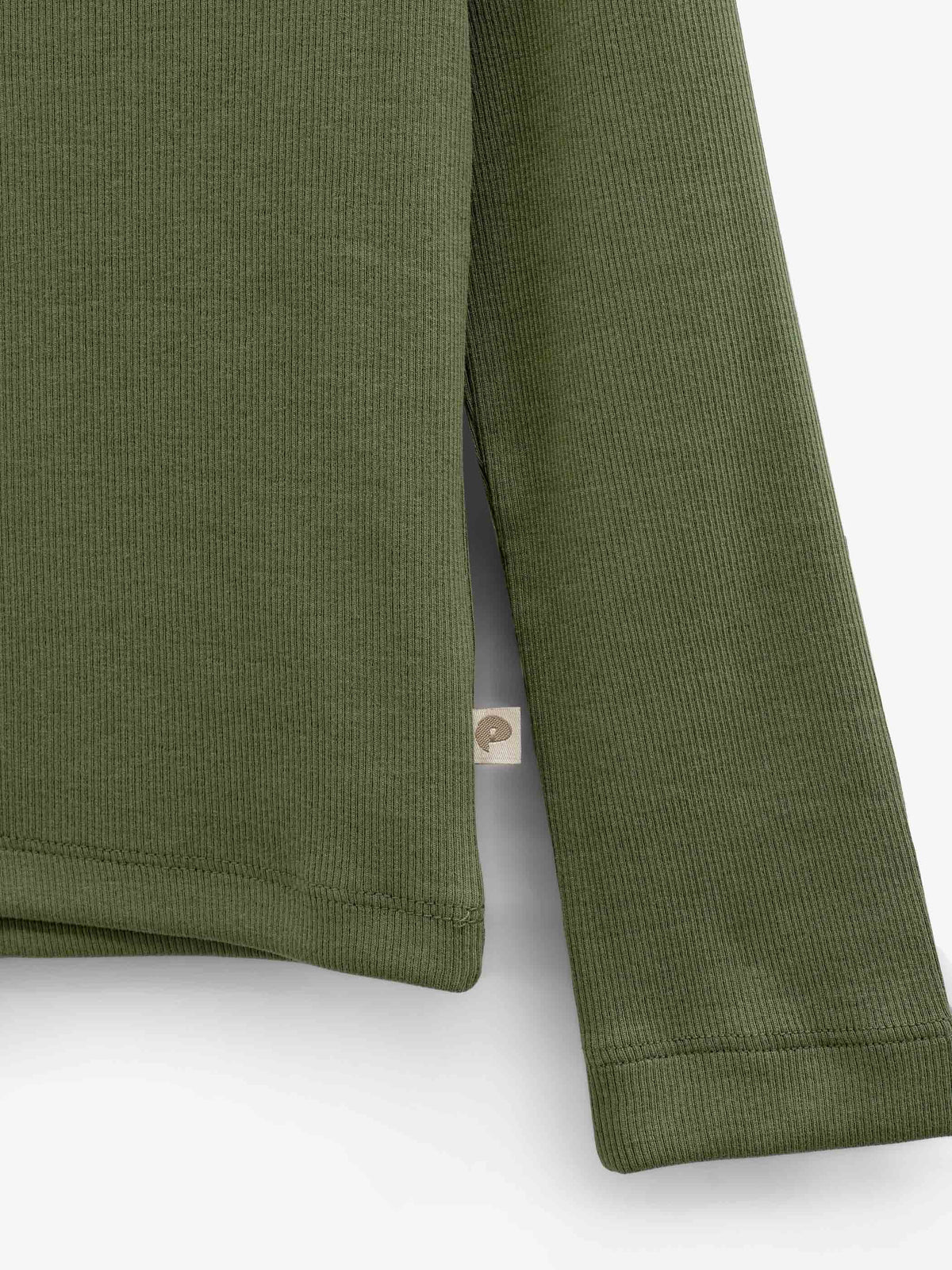 Ribbed Long-Sleeve T-Shirt - Kids - Moss Green | 101599 Conrad