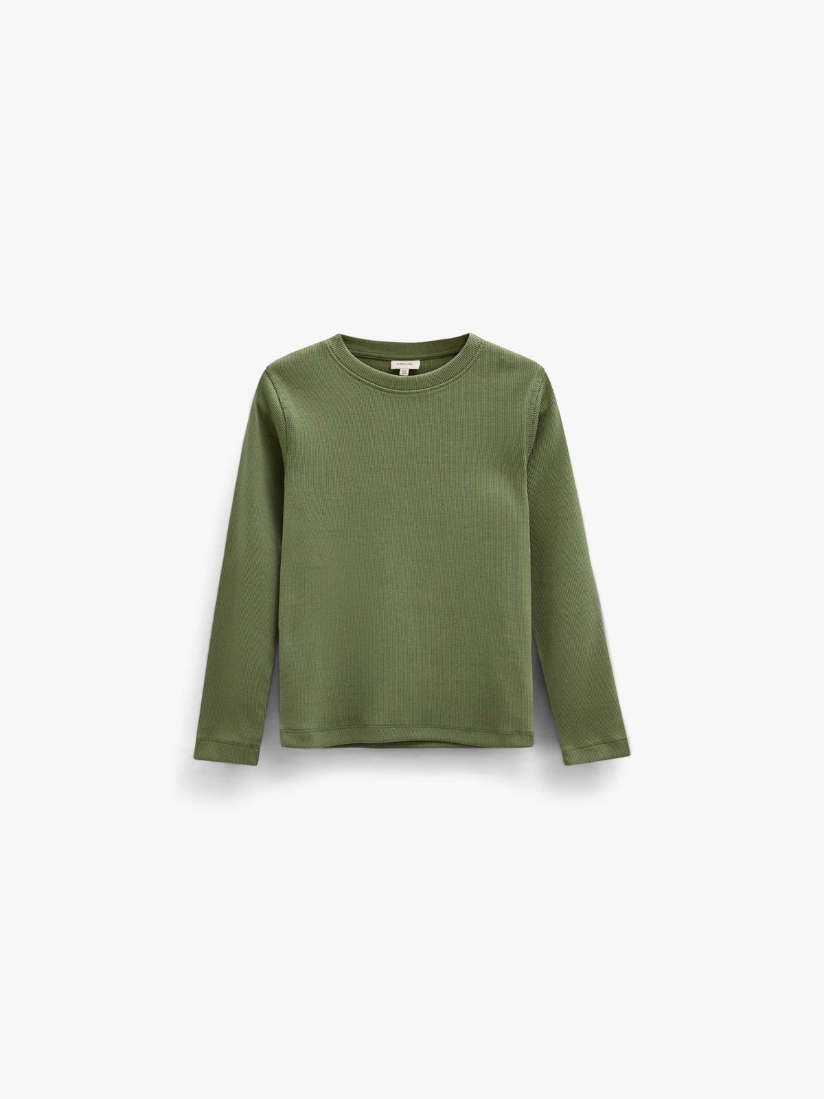 Ribbed Long-Sleeve T-Shirt - Tween - Moss Green | 101600 Conrad