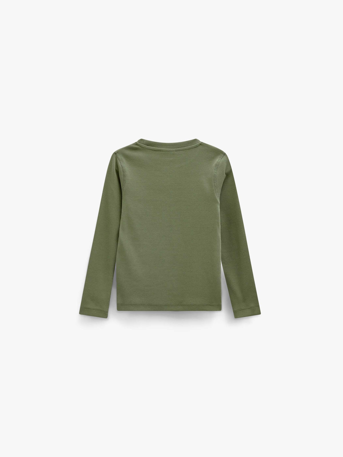 Ribbed Long-Sleeve T-Shirt - Kids - Moss Green | 101599 Conrad
