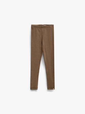 Striped Rib Leggings - Tween - Brown/Light Brown | 101611 Gloria