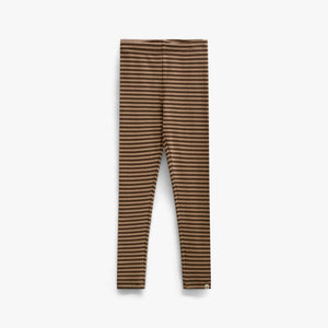 Striped Rib Leggings - Kids - Brown/Light Brown | 101610 Gloria