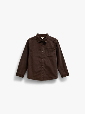 Corduroy Shirt - Kids - Dark Brown | 101655 Jonny