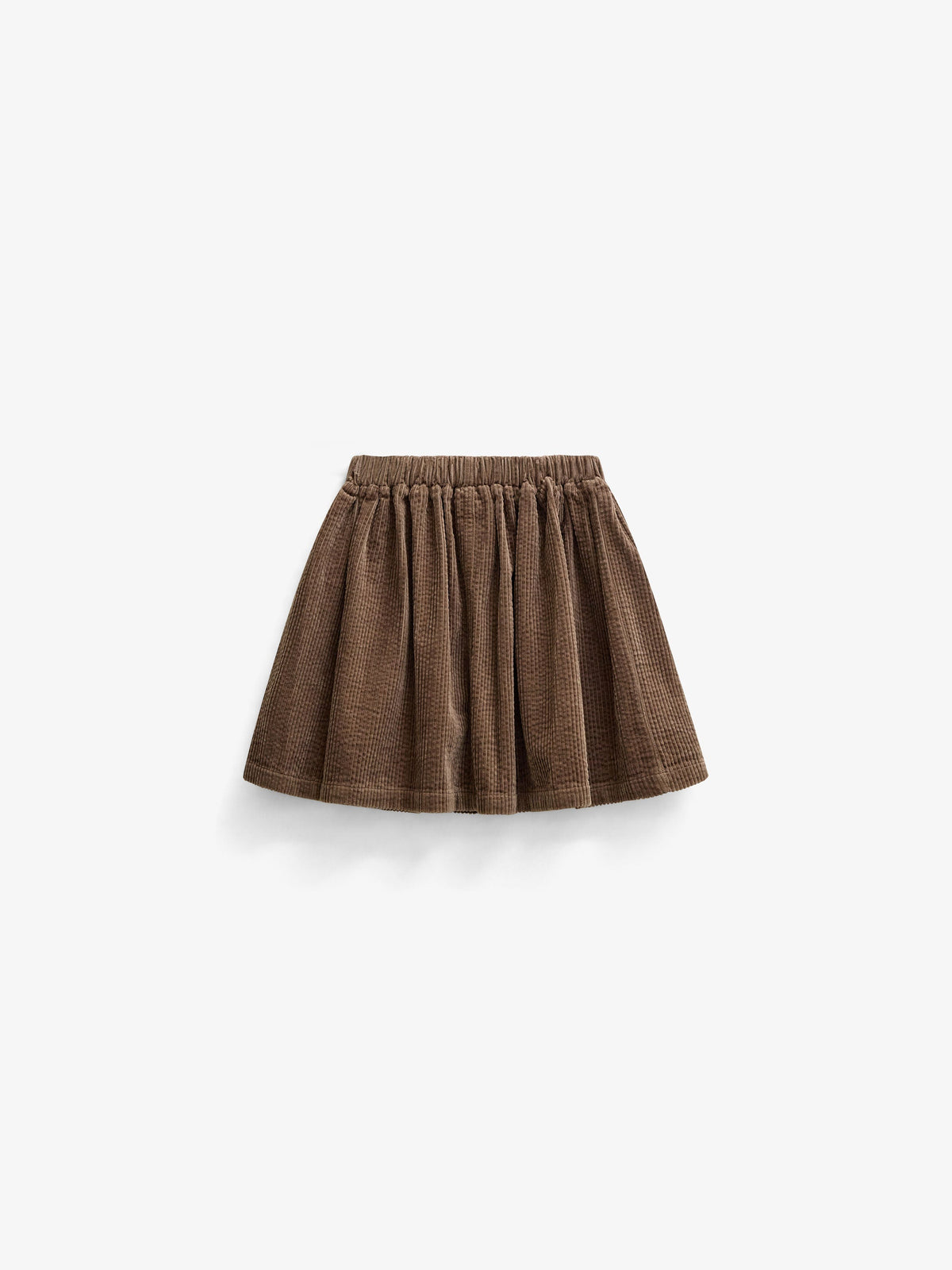 Corduroy Patch Pocket Skirt - Tween - Brown | 101680 Greta