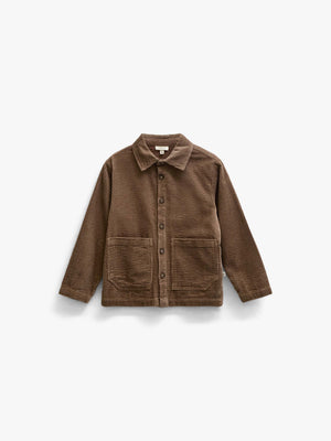Corduroy Overshirt with Oversized Pockets - Kids - Brown | 101681 Greta