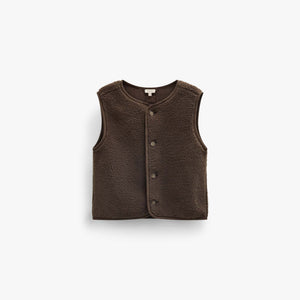 Teddy Vest - Kids - Dark Brown | 101685 Della