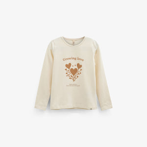 Long-Sleeve T-Shirt with Front Print - Kids - Offwhite | 101711 Piper