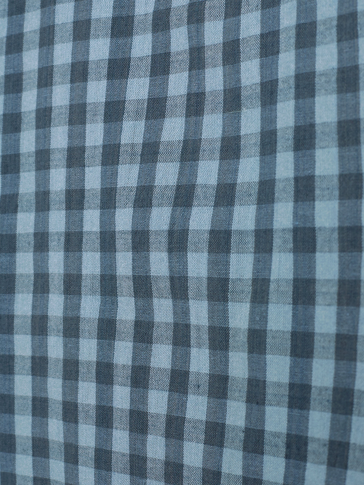 Gingham Cotton Shirt - Little - Blue