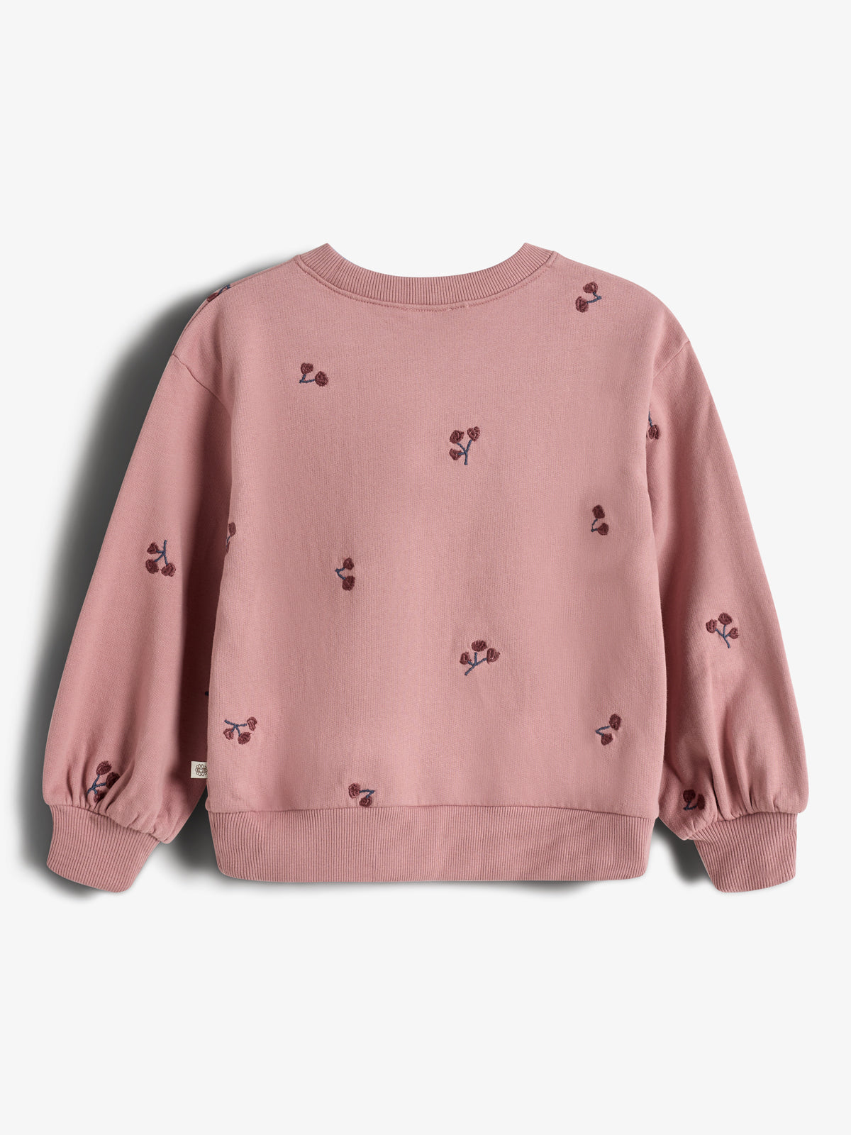 Sweatshirt w. Embroidery - Kids - Dusty Rose