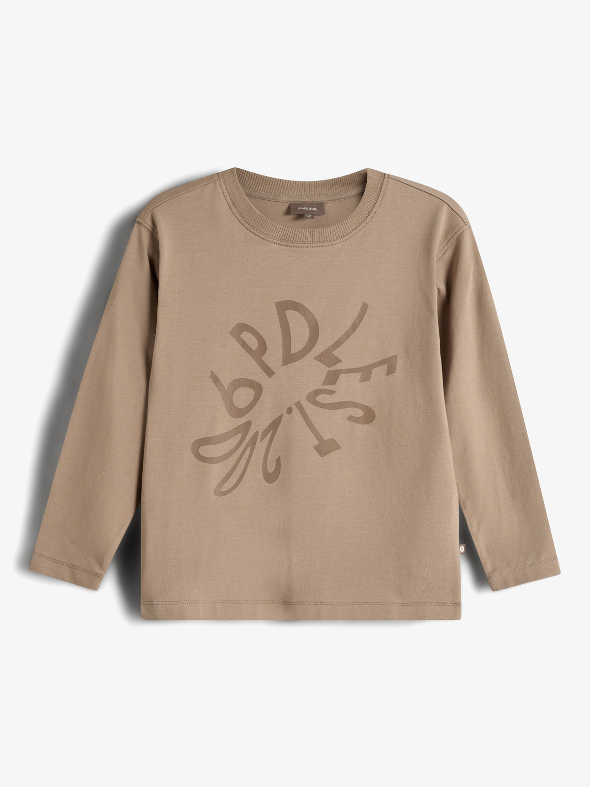 Long Sleeve T-shirt - Kids - Dark Beige