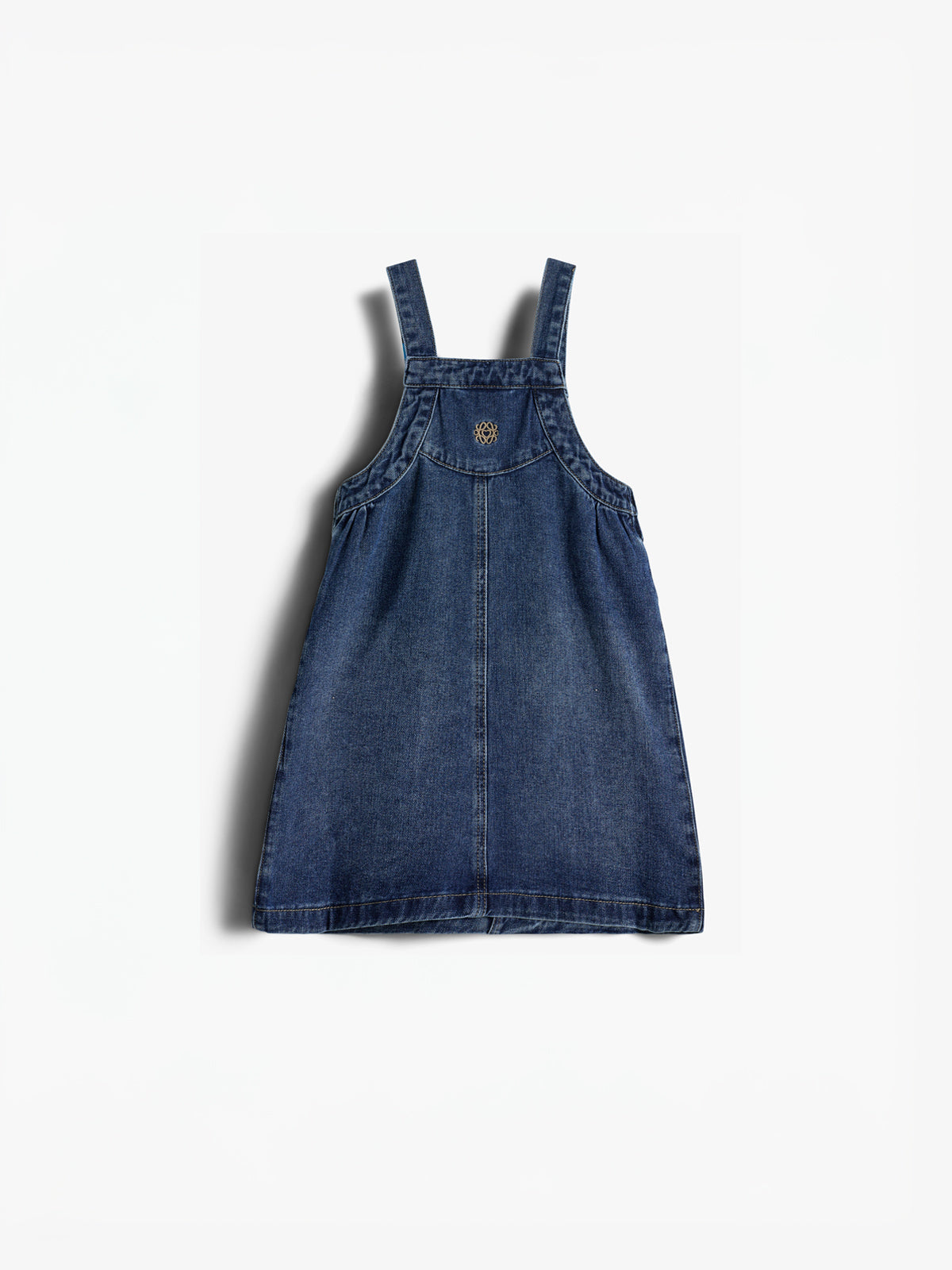 Denim Spencer Dress - Kids - Dark Blue Denim
