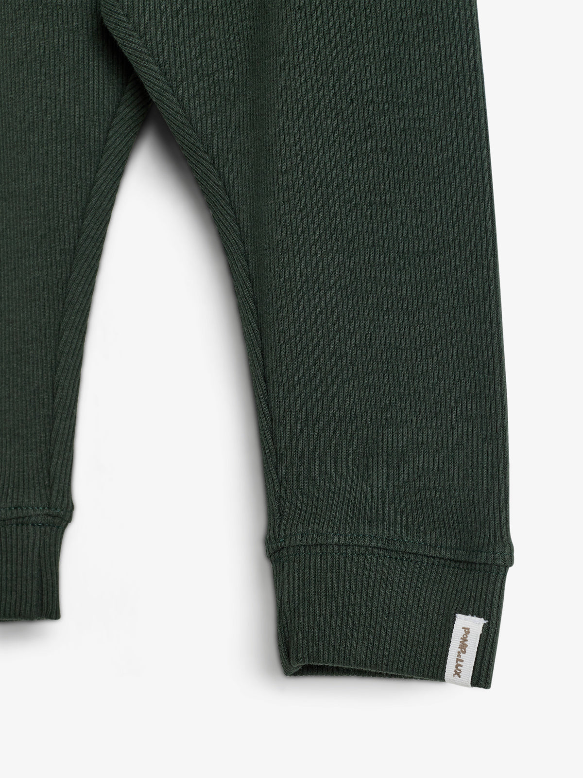 Basic Rib Trousers - Kids - Dark Green