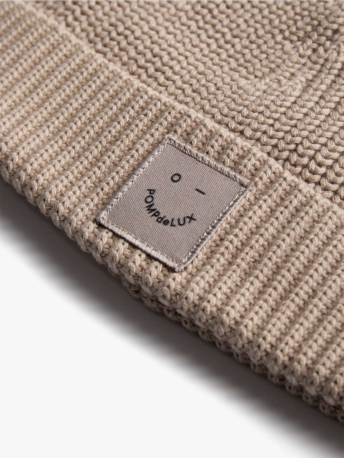 Ribbed Knit Beanie - Kids - Beige