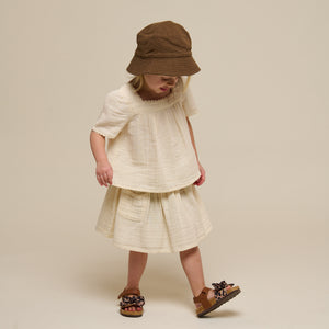 Gauze Skirt - Kids - Off White | 100936 Jasmine
