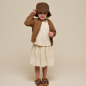Cotton Knit Cardigan - Kids - Coconut | 101271 Katie