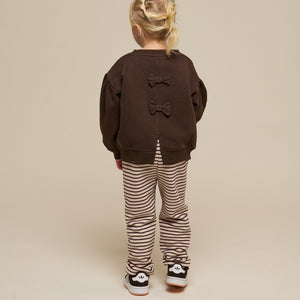 Striped Jersey Trousers - Kids - Brown | 101000 Emmie