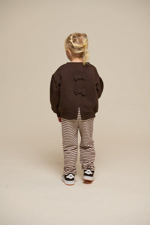 Striped Jersey Trousers - Kids - Brown | 101000 Emmie