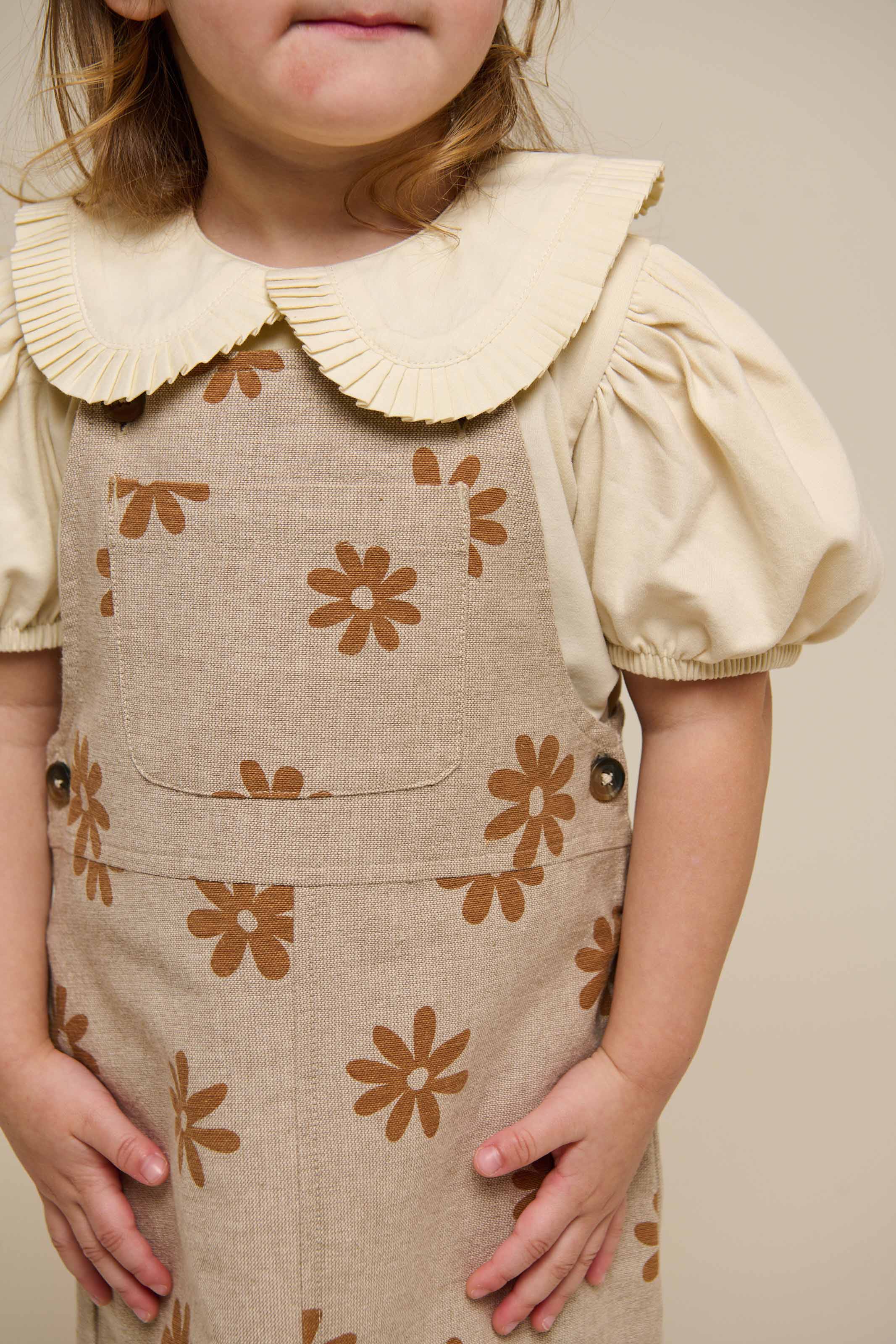 Jersey Blouse with Collar - Kids - OffWhite | 101277 Nini