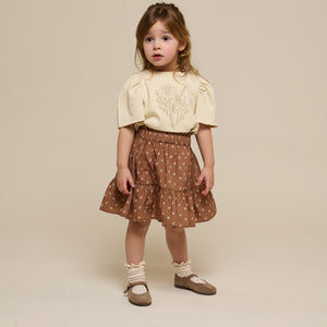 T-shirt With Embroidery - Kids - Offwhite | 101235 Amanda