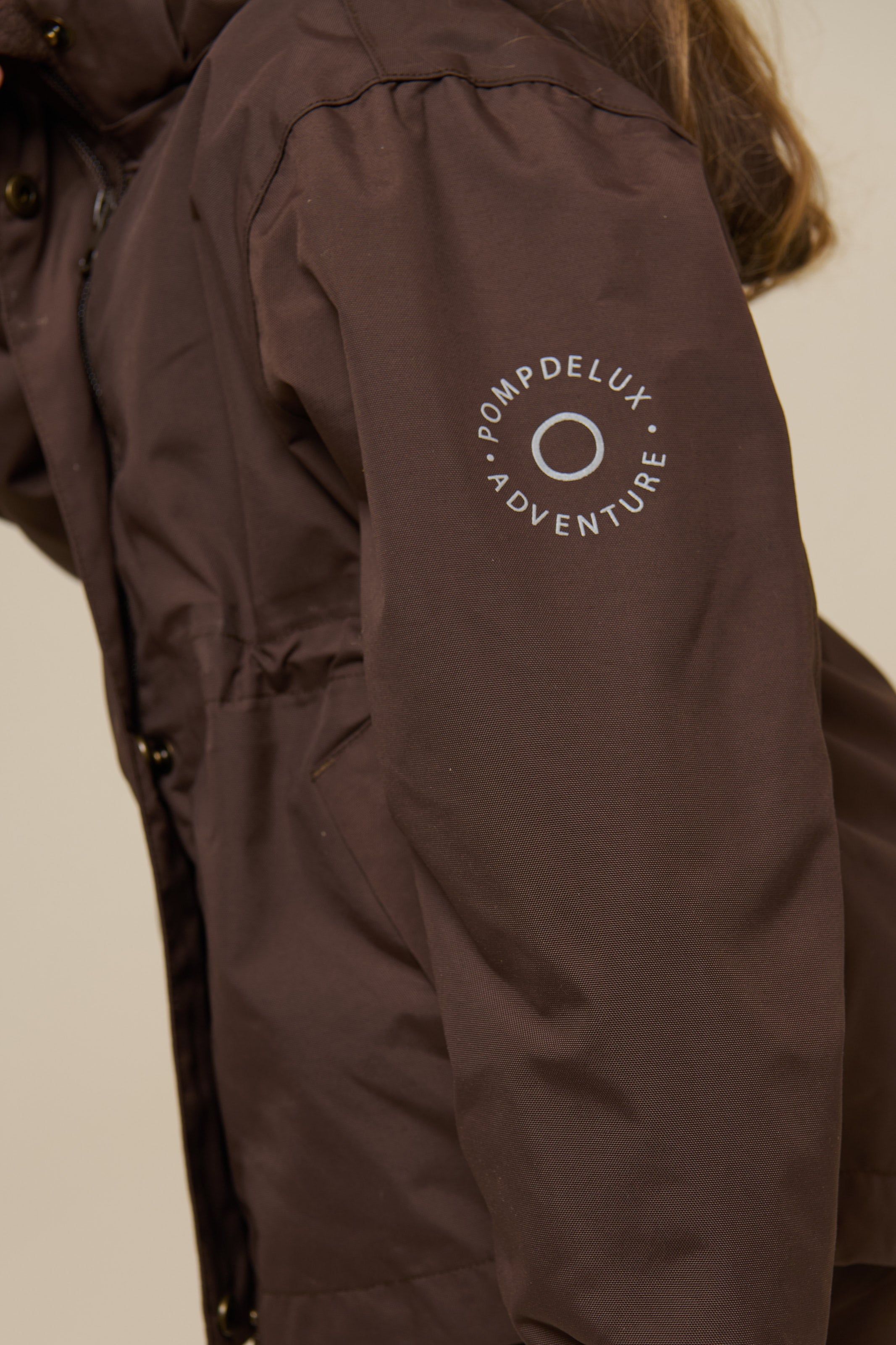 Shell Jacket with Drawstring - Kids - Chocolate | 100497 Lucy