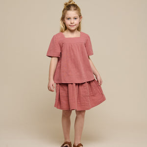 Gauze Skirt - Tween - Old Rose | 100939 Jasmine