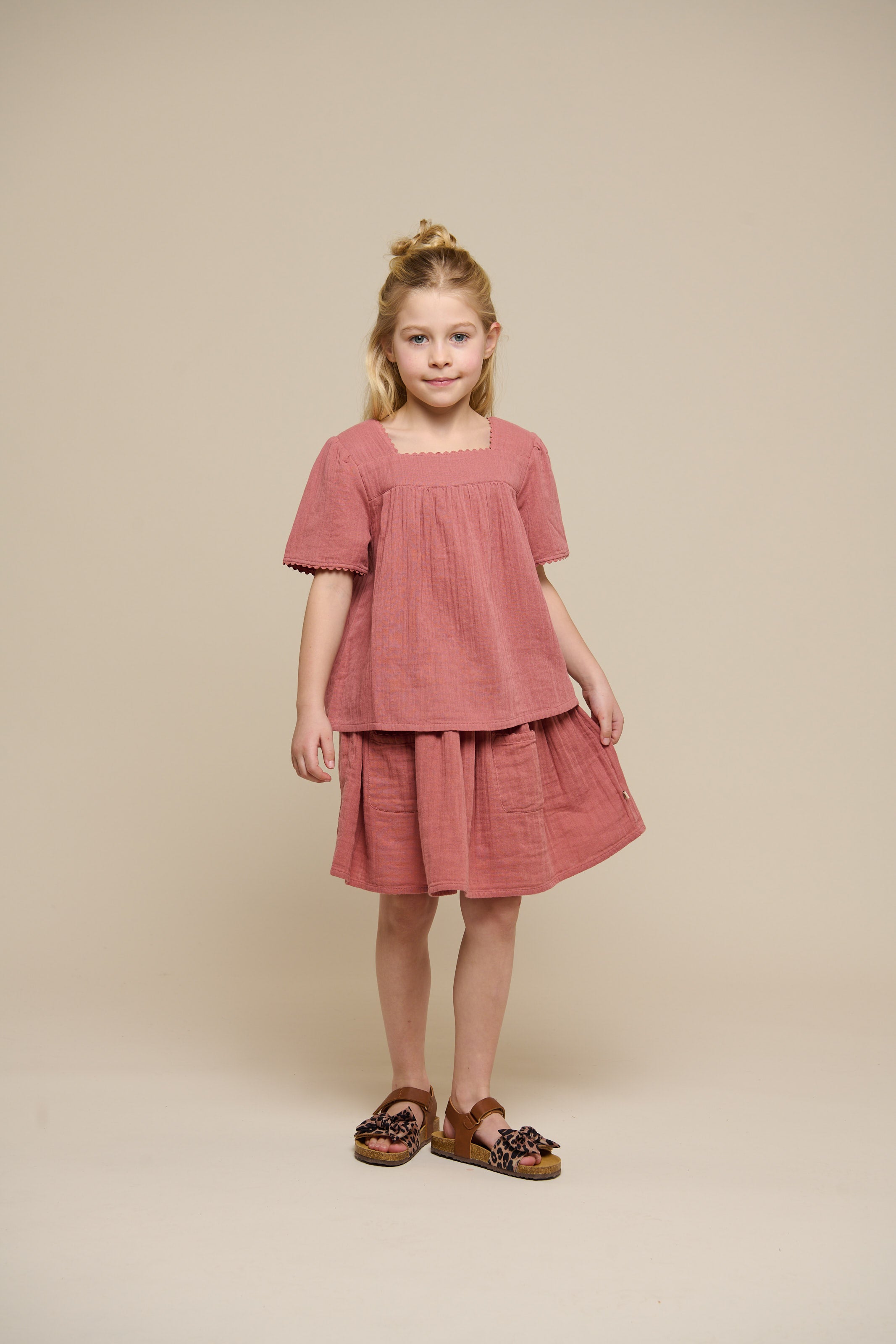 Gauze Skirt - Tween - Old Rose | 100939 Jasmine