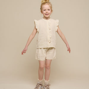 Gauze Sleeveless Top - Tween - Off White | 100931 Jasmine