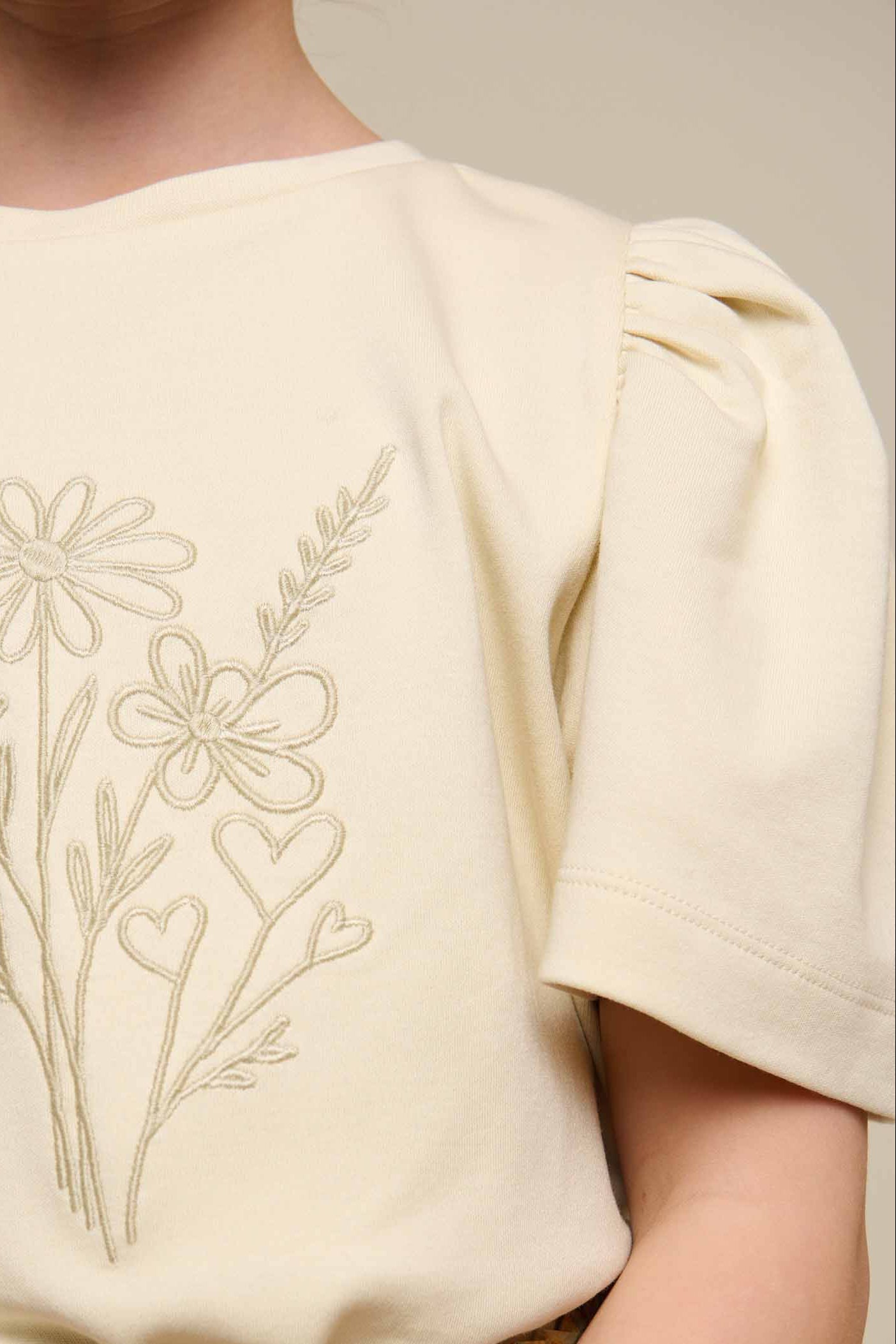 T-shirt With Embroidery - Tween - Offwhite | 101236 Amanda