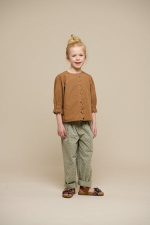 Poplin Blouse with Scallop Edge - Tween - Coconut | 101077 Joy