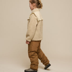 Pile Zip Jacket with Frills - Tween - Nature | 100639 Madison