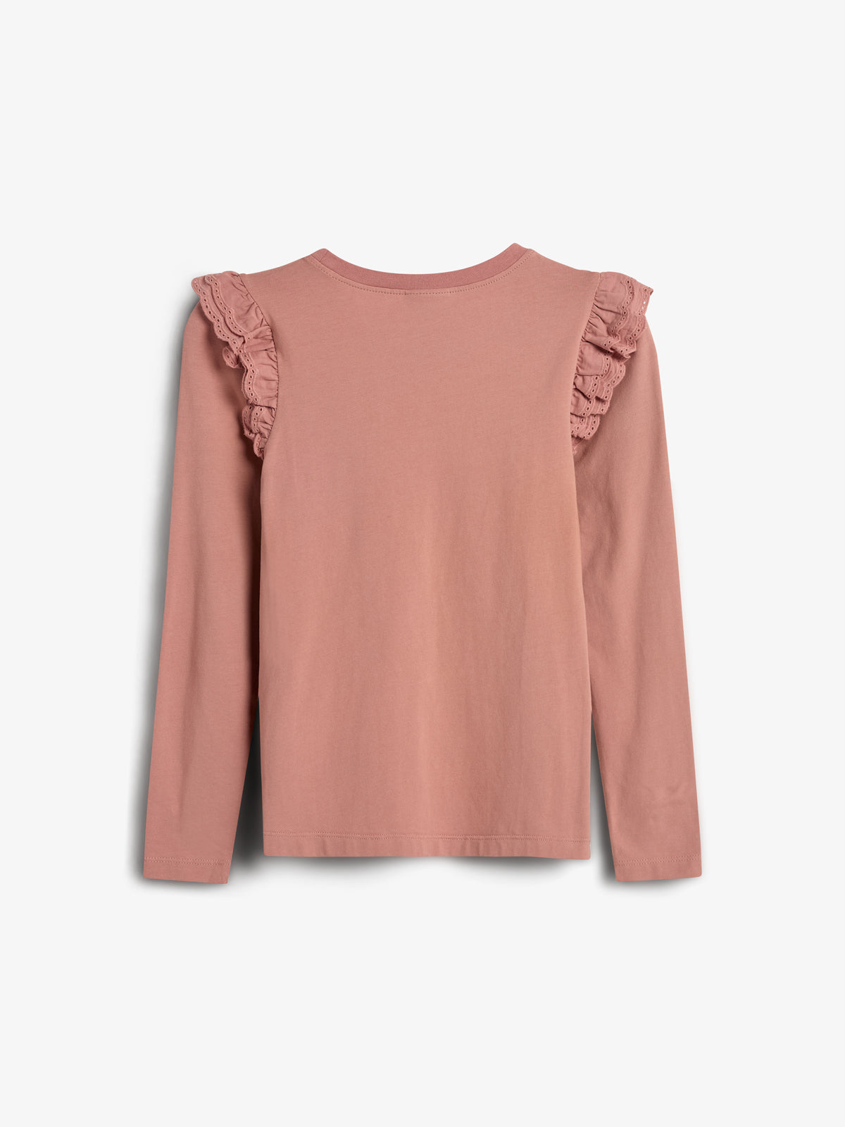 Frill Cap Jersey Blouse - Tween - Dusty Rose