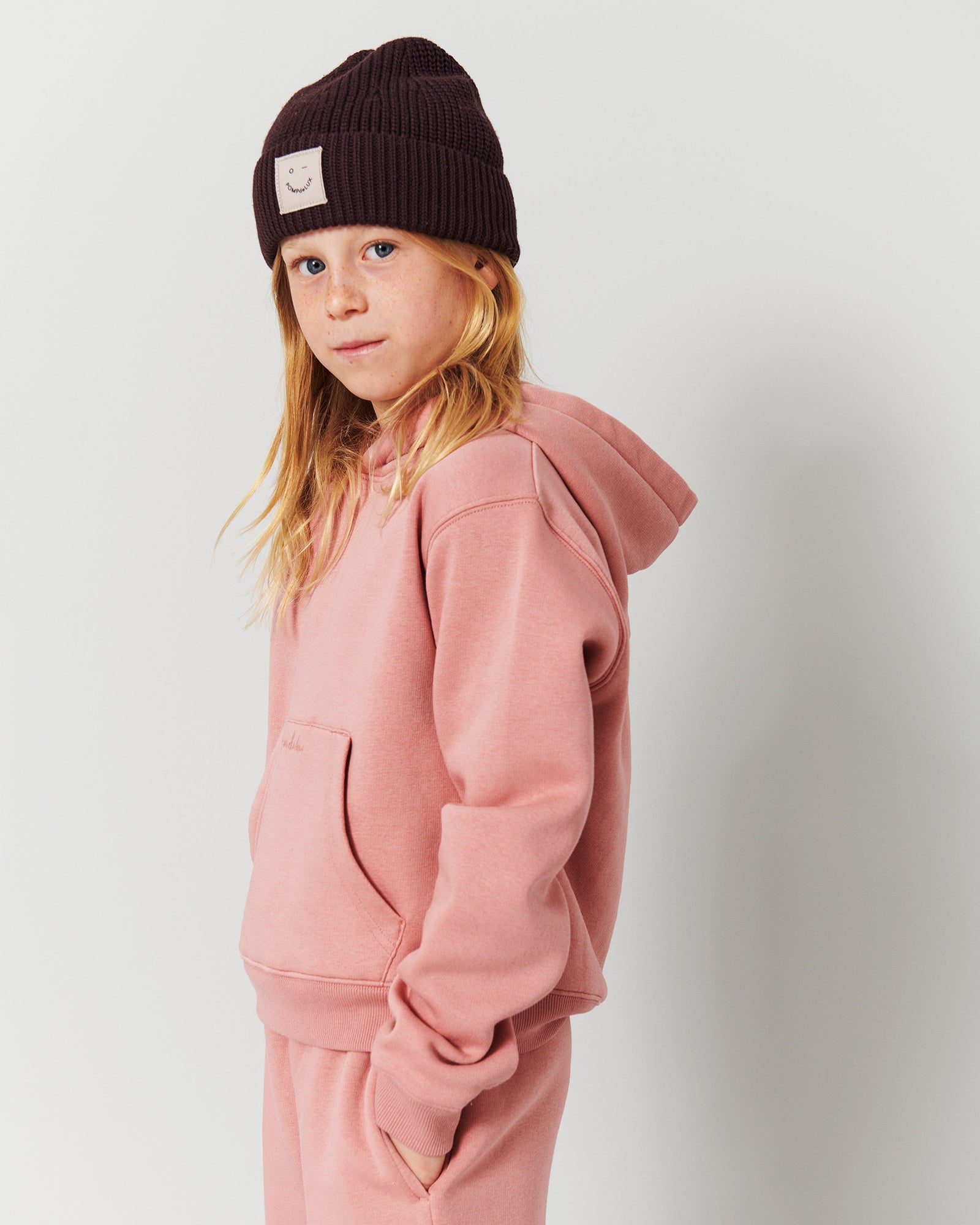 Cropped Hoodie - Tween - Dusty Rose