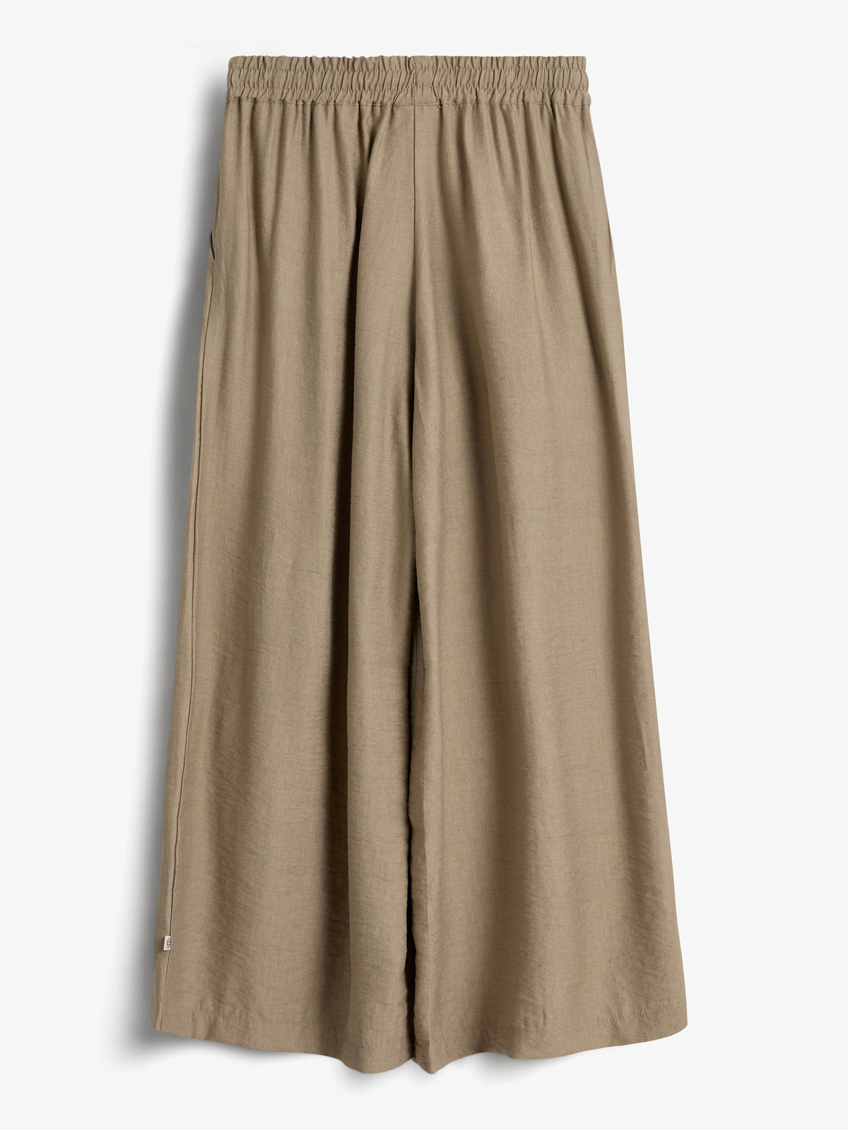 Fluid Wide Trousers - Tween - Dark Beige