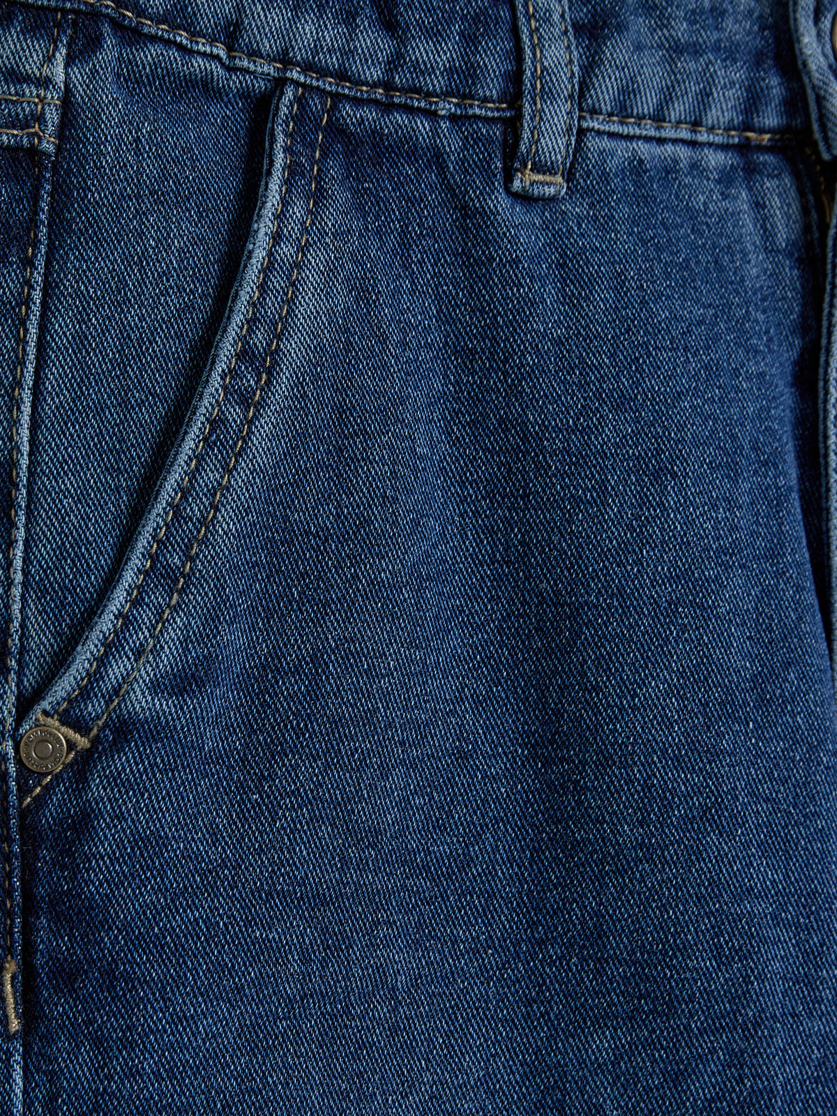 Wide Leg Jeans - Tween - Dark Blue Denim