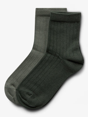 Socks 2-pack - Tween - Green/Dark Green