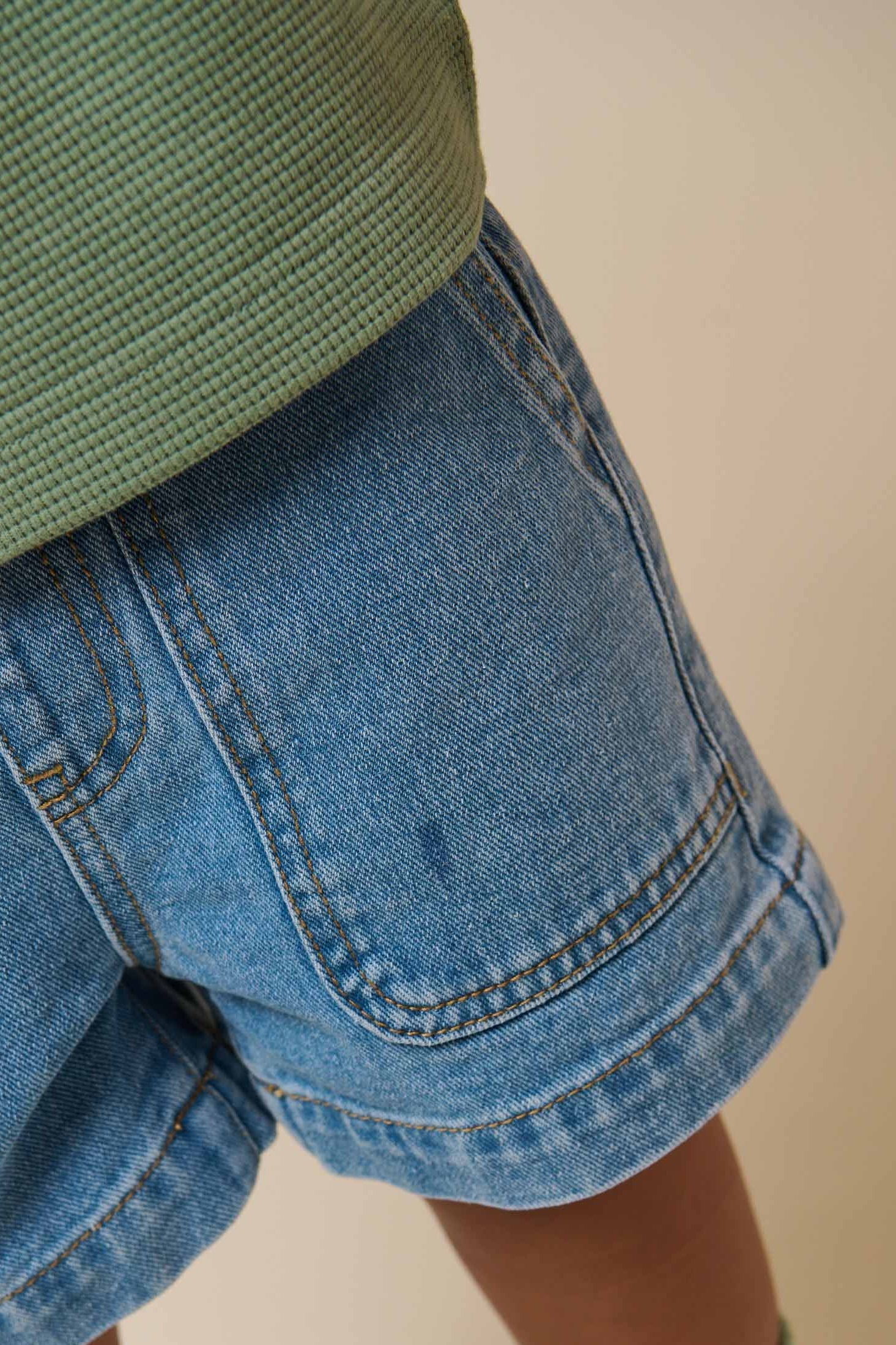 Pull-On Denim Shorts - Tween - Light Blue Denim | 101027 Gavin